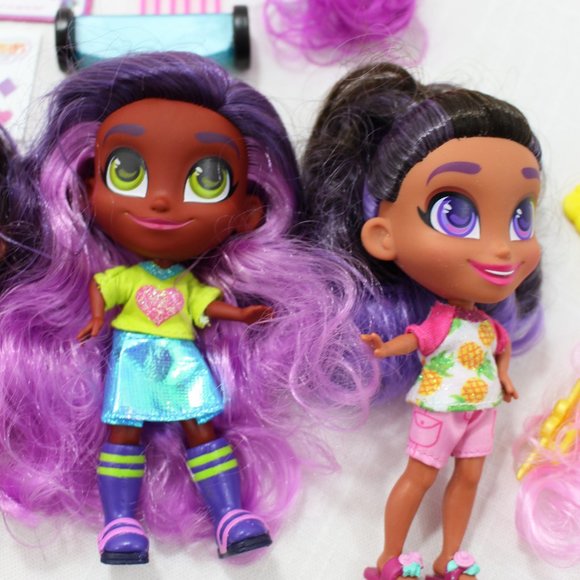 Lot of 4 HAIRDORABLES Dolls by JUST PLAY Skylar Kali Random Accessories Bundle - Picture 4 of 12